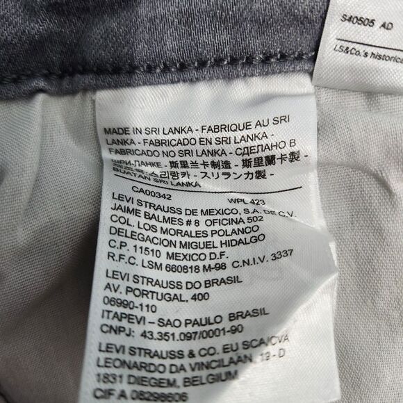 Levi's 712 Women 31 Gray Mid Rise Slim Jeans - Picture 7 of 13